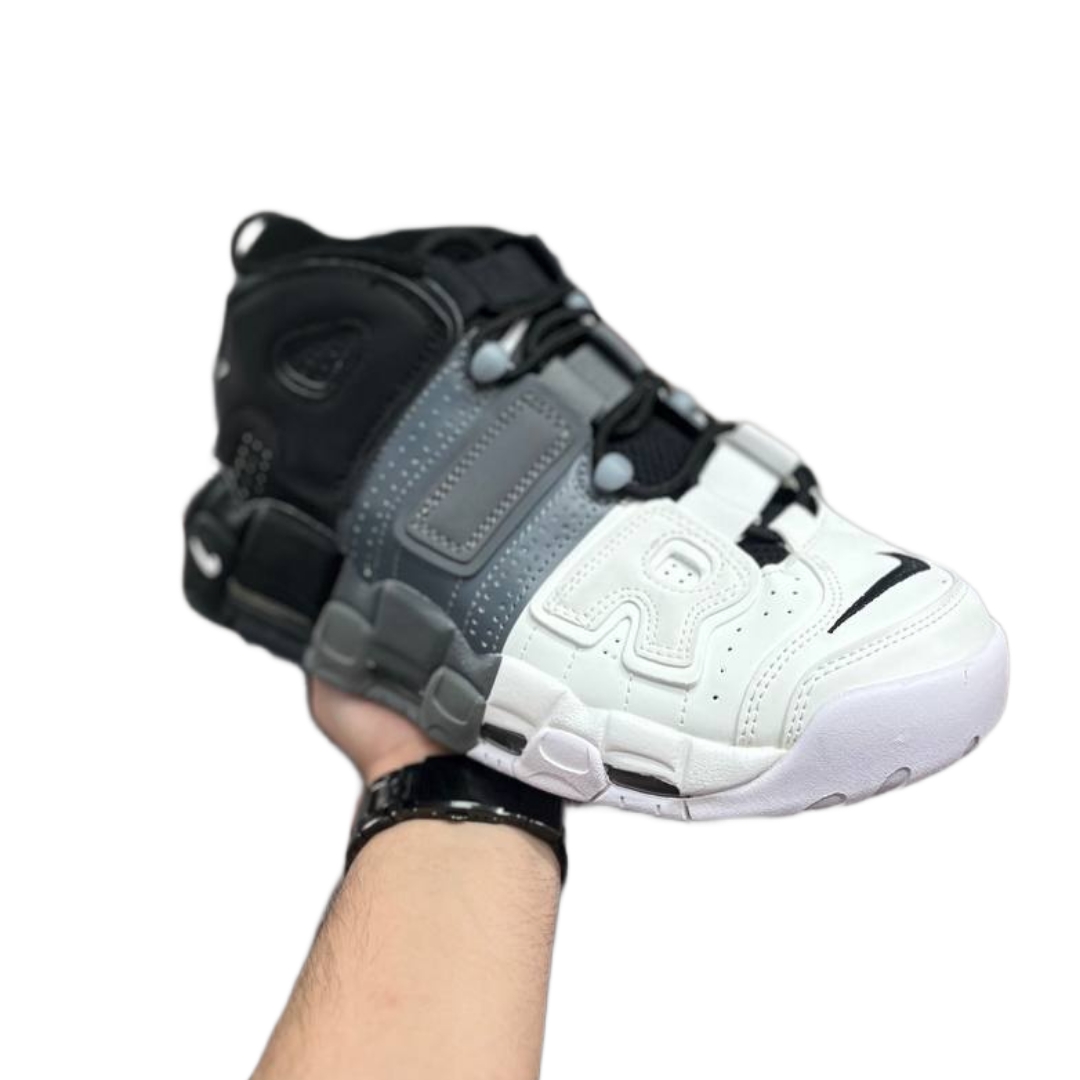 تصویر کفش اسپرت مردانه نایکی مدل ایر آپتمپو رنگ سفید و آبی 